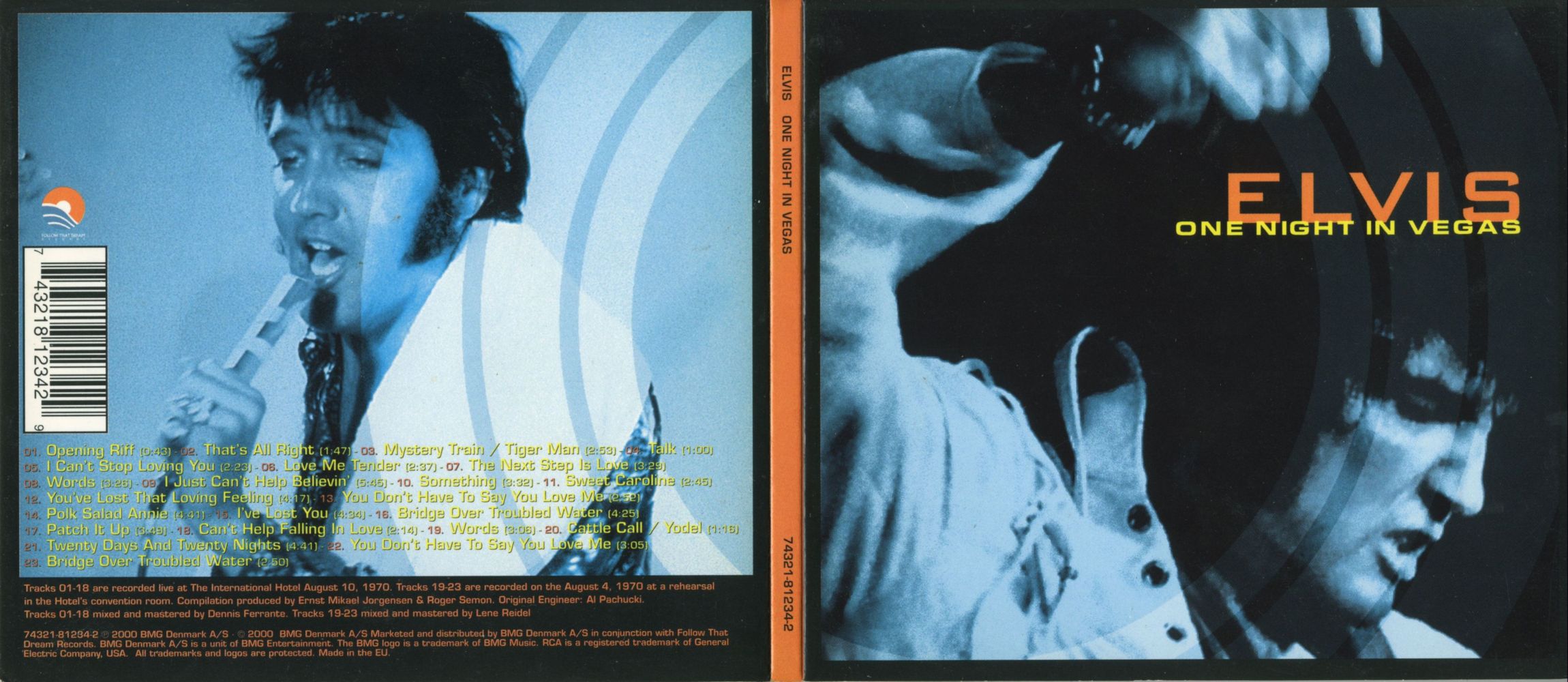 Elvis Presley  One Night In Vegas : Front + Back